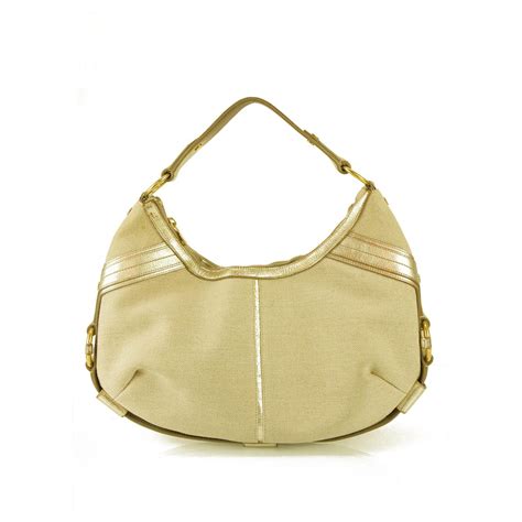 ysl tasche beige stoff